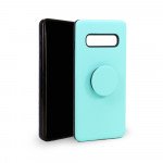 Wholesale Galaxy S10e Pop Up Grip Stand Hybrid Case (Mint Green)